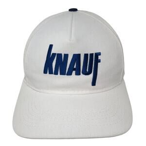 Knauf Snapback Hat White One Size Adjustable Embroidered Graffiti
